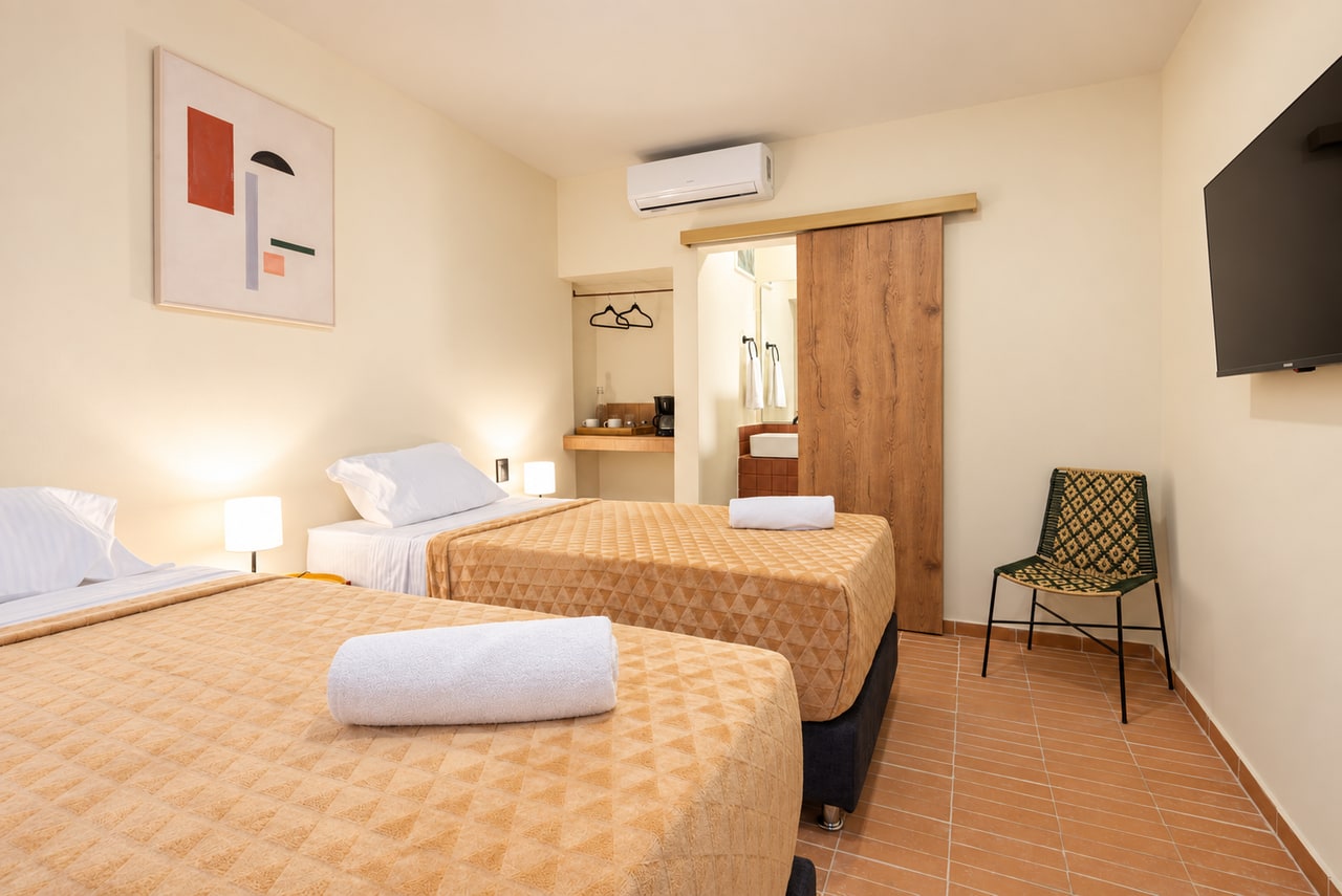 Habitación con dos camas